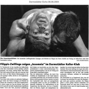 Filippis-Zwillinge zeigen "Insomnia" (dt.) Filippis-Zwillinge zeigen "Insomnia" (dt.)