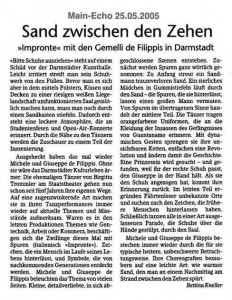 Sand zwischen den Zehen (dt.) Sand zwischen den Zehen (dt.)