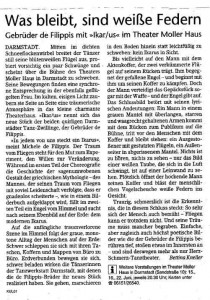 Was bleibt, sind weiße Federn (dt.) Was bleibt, sind weiße Federn (dt.)